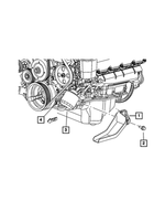 53032697AA - Engine 4.7L Eight Cylinder: Drip Trough for Mopar Image