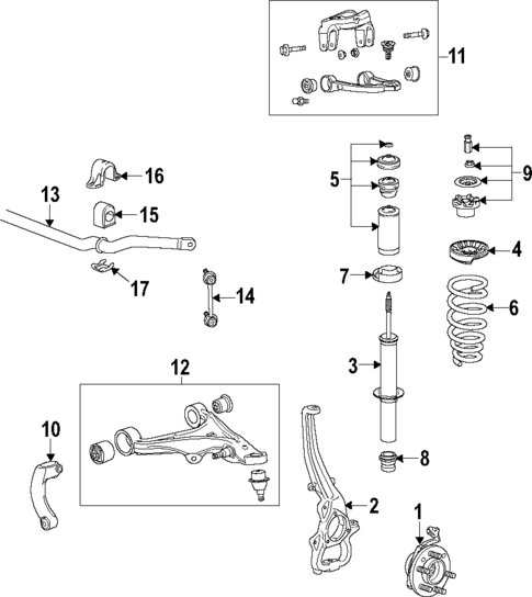 Front Suspension for 2005 Cadillac STS #0