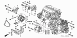 957011007508 - Engine: BOLT, FLANGE (10X75) for Honda Image