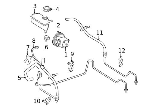 Pump & Hoses for 2004 Volvo S60 #0