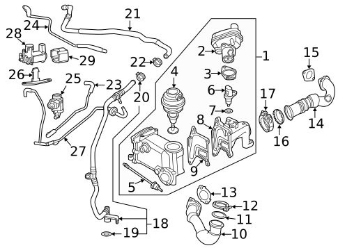 EGR System for 2014 Audi A7 Quattro #0