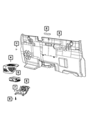 7JH52TX7AA - Interior Trim: Wiring Protector Cover for Mopar Image
