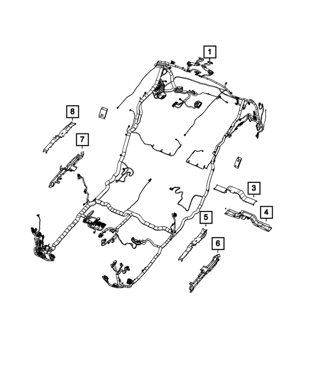 « 68418221AA – Electrical : Câblage Traversant pour Mopar Image »