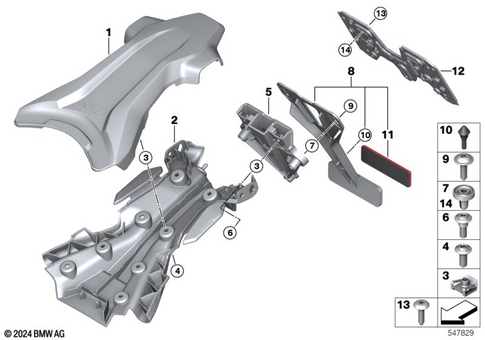 Rear Wheel Cover, License Plate Bracket for 2024 BMW-Motorrad F 900 GS #1