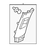 84111T90A01ZA - Body: Upper Center Pillar Trim for Honda Image
