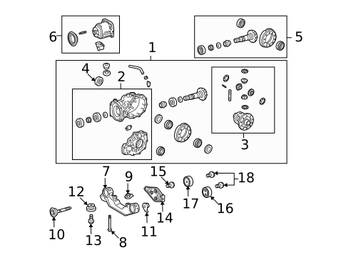 Axle & Differential for 2012 Toyota Venza #0
