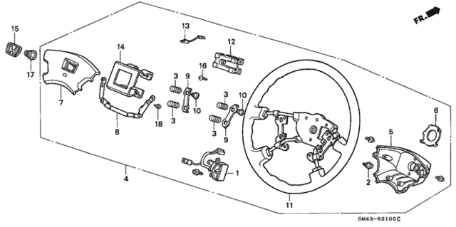 Steering Wheel (1) for 1991 Honda Accord #0