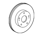 4351230310 - Brakes: Rotor for Lexus: IS F, IS250, IS350 Image