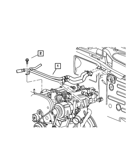 Air Conditioner and Heater Plumbing for 2004 Jeep Liberty #9