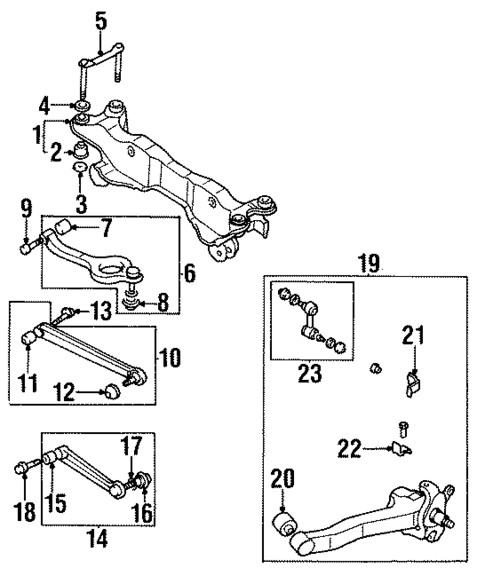 Rear Suspension for 1995 Hyundai Sonata #0