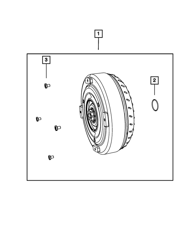 RL051241AA - 545RFE; 5-Speed; Automatic Transmission: Torque Converter Kit for Mopar Image