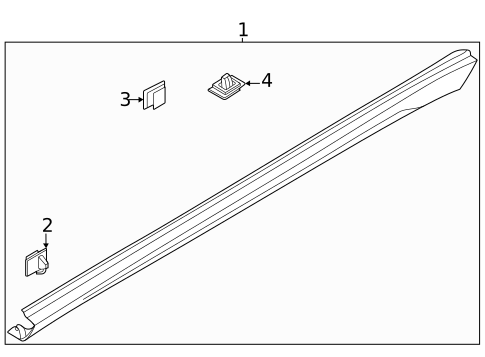 Exterior Trim - Pillars for 2023 Kia Seltos #0