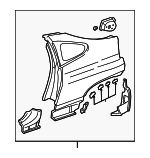 63300S3YA90ZZ - Body: Quarter Panel for Honda: Insight Image