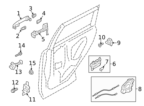 Rear Door for 2014 Subaru Forester #1