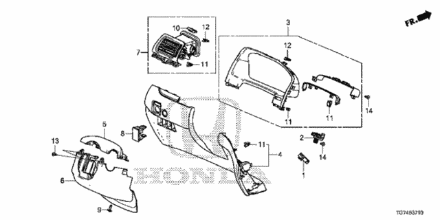Instrument Panel Garnish (Driver Side) for 2019 Honda Pilot #0