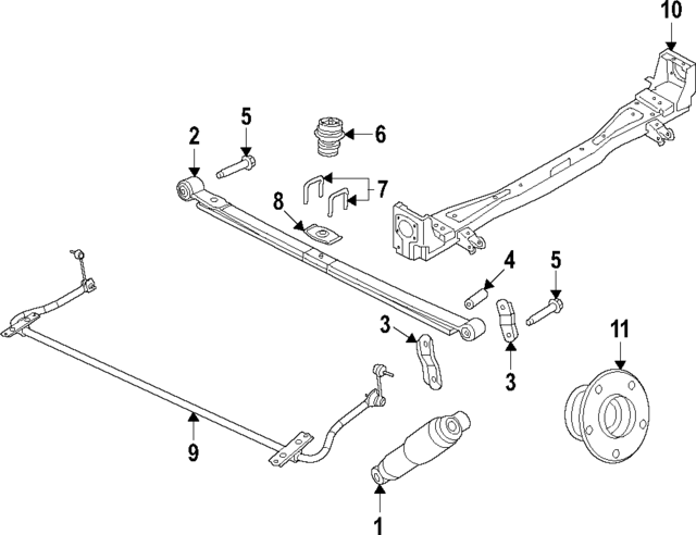 68373307AA - Suspension: Leaf Spring for Mopar Image