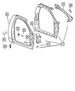 5179202AB - Body Sheet Metal Except Doors: Body Side Aperture Panel, Right for Mopar Image