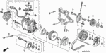38886P07004 - Body/Air Conditioning: BOLT, FLANGE (6X12) for Honda Image