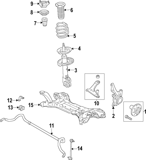 Suspension Components for 2020 Mitsubishi Eclipse Cross #1