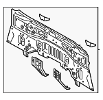 5830712C50 - Body: Rear Body Panel for Toyota Image