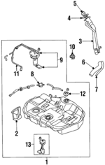MR376042 - : Fuel Pump Assembly for Mitsubishi: Mirage Image