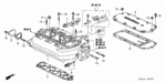 17114RCAA00 - Engine: END CAP, IN. MANIFOLD for Honda Image