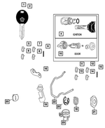 UF21XDVAA - Electrical: Ignition Key Cylinder Trim Ring for Mopar Image