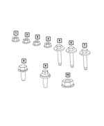 6506080AA - Electrical: Hex Head Screw for Mopar Image
