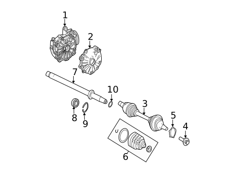 Carrier & Front Axles for 2013 Mercedes-Benz C300 #0