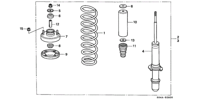 Front Shock Absorber for 2000 Honda Civic #0