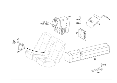 Ski-Bag, Cool Box for 2009 Mercedes-Benz S 550 #0