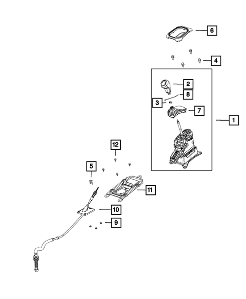 Gearshift Controls and Related Parts for 2021 Jeep Renegade #3