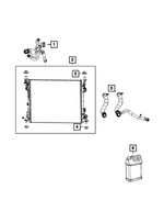 68728621AA - : Radiator Inlet Hose for Mopar Image