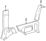 9150102 - Body: Front Trim for Volvo: 960, V90 Image