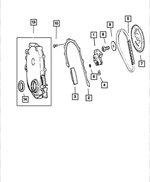 J3243156 - Engine 2.5L Four Cylinder: Hex Flange Head Bolt for Mopar Image