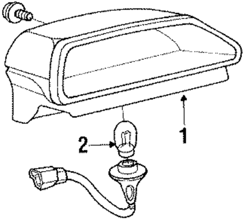 High Mount Lamps for 1992 Mitsubishi Galant #0