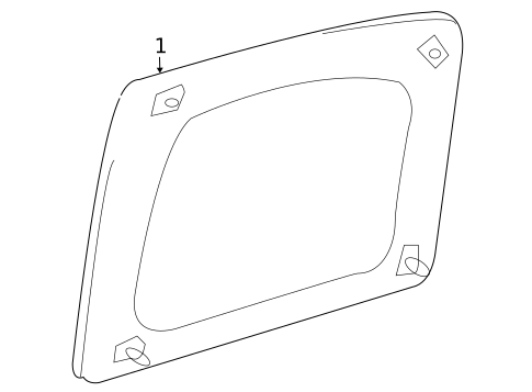 Glass - Rear Door for 2010 Toyota FJ Cruiser #0