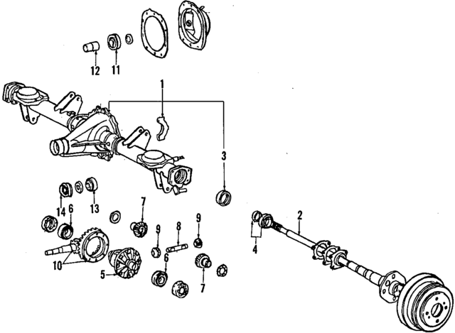 4211014270 - Universals &amp; Rear Axle: Axle Housing for Toyota Image