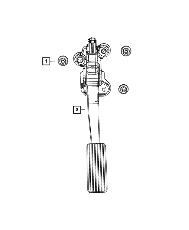 6509262AA - Fuel: Hex Flange Nut, Mounting for Mopar Image
