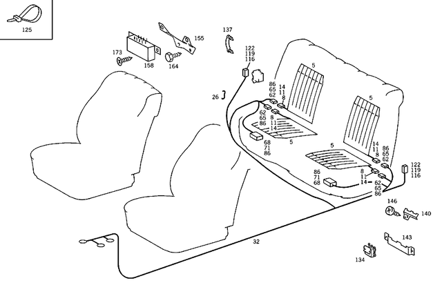 8203798 - Electrical System: Heater Pad for Mercedes-Benz Image image