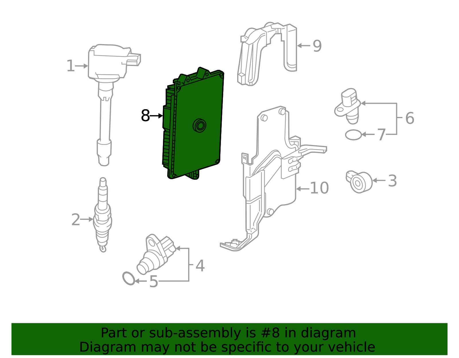 37820-5PH-A01 - 2019-2020 Honda CR-V - Control Module Powertrain ...
