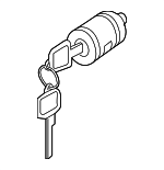 F86323JA0A - Body: Lock &amp; Cylinder for Nissan: Murano, Pathfinder Image