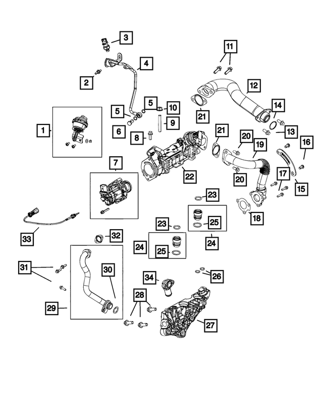 68583651AA - Emission Controls: Bolt for Mopar Image