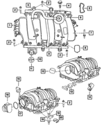 4591848AH - Engine 5.7L Eight Cylinder [EZB]: Intake Manifold for Mopar Image
