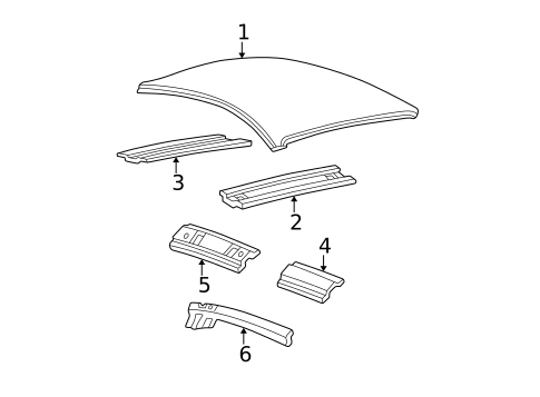 Roof & Components for 2001 Ford Mustang #0