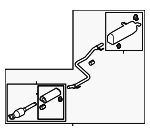 28700M7540 - Exhaust: Muffler &amp; Pipe for Kia: Forte Image