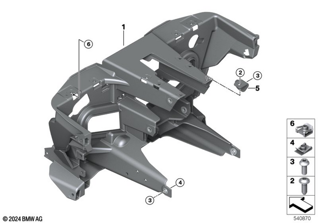 6327651212 - Frame and Mounting Parts: Binding Head Screw - M5X16-A2-80 for BMW-Motorrad Image image