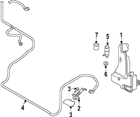Washer Components for 2024 Audi SQ8 e-tron #0