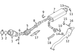 2069224U0A - Exhaust: Muffler &amp; Pipe Gasket for Nissan Image