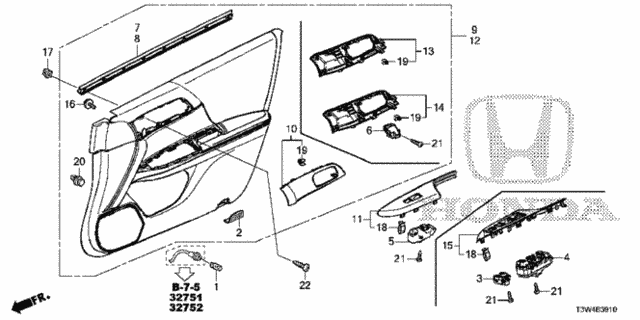 Front Door Lining for 2014 Honda Accord #0